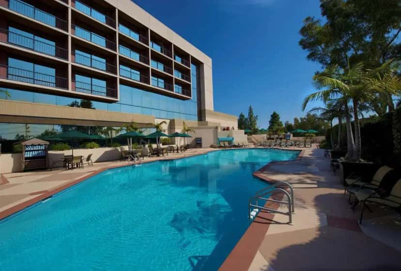 In-room hot tub at Hilton Orange County/Costa Mesa in Costa Mesa, CA