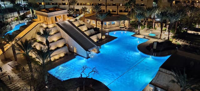 Shared outdoor hot tub