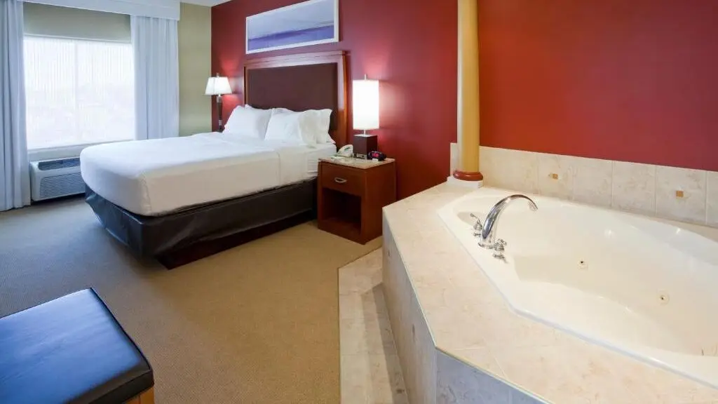 In-room hot tub at Holiday Inn & Suites Maple Grove NW Mpls-Arbor Lks in Maple Grove, MN