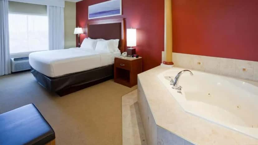 In-room hot tub at Holiday Inn & Suites Maple Grove NW Mpls-Arbor Lks in Maple Grove, MN