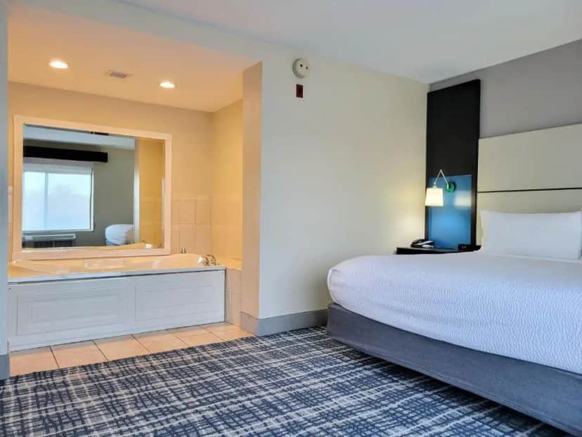 Private in-room jacuzzi tub in the King Suite with Jacuzzi - Non-Smoking at Holiday Inn Belcamp - Aberdeen Area By IHG