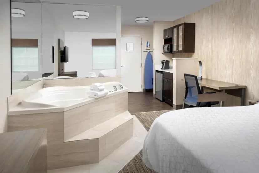 Private in-room jacuzzi tub in the Queen Suite with Whirlpool - Non- Smoking at Holiday Inn Express & Suites Annapolis By IHG
