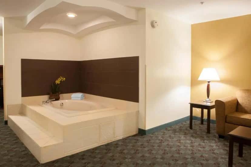In-room hot tub at Holiday Inn Express & Suites Canton, an IHG hotel in Canton, MI