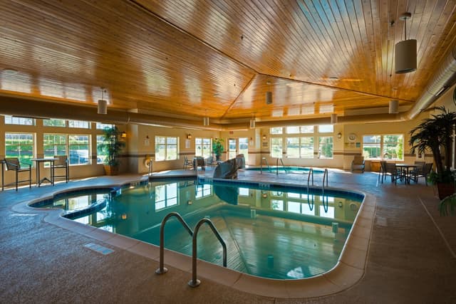Shared indoor hot tub
