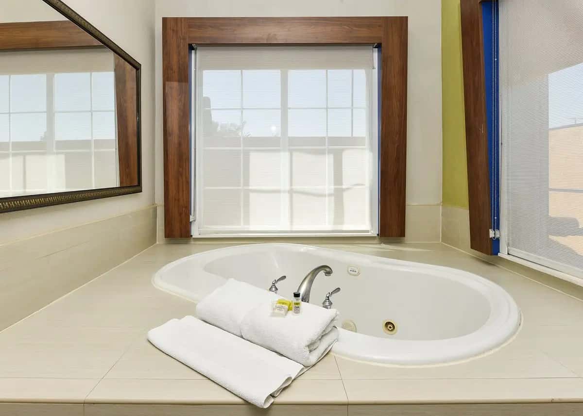 In-room jacuzzi tub at Holiday Inn Express & Suites Corona By IHG in Corona, CA