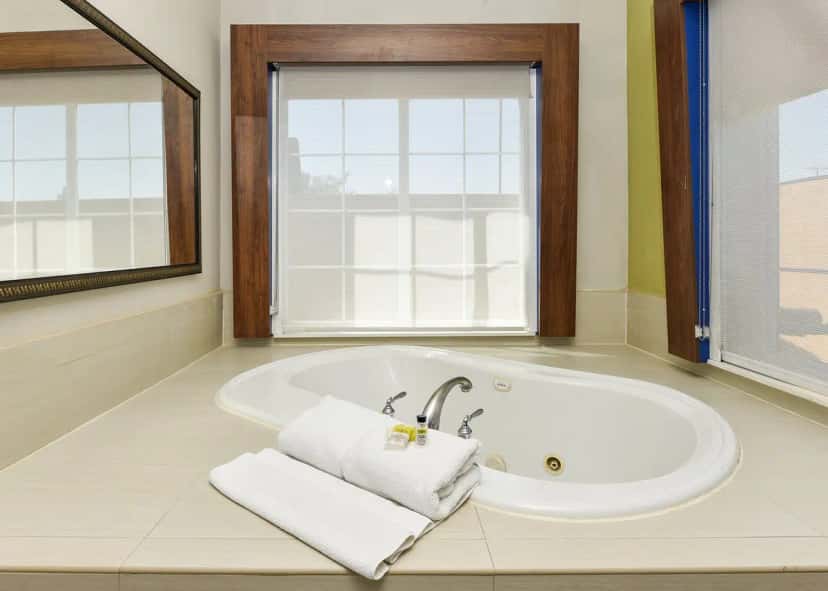 In-room jacuzzi tub at Holiday Inn Express & Suites Corona By IHG in Corona, CA