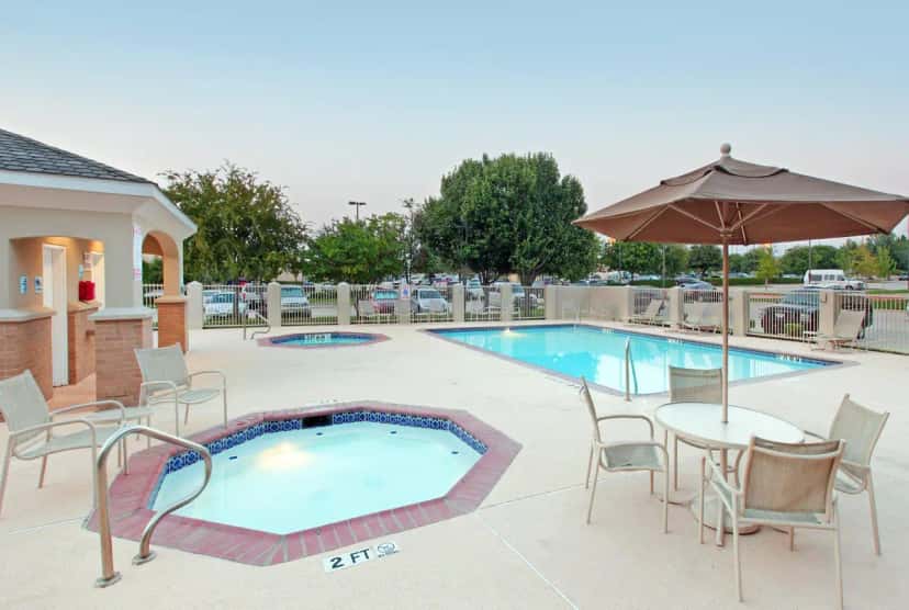 Shared outdoor hot tub at Holiday Inn Express & Suites Dfw Airport - Grapevine By IHG in Grapevine, TX