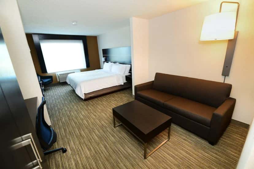 In-room jacuzzi tub at Holiday Inn Express & Suites Grand Forks, an IHG hotel in Grand Forks, ND