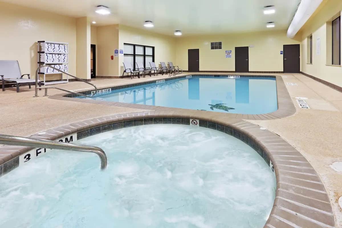 Shared indoor hot tub at Holiday Inn Express & Suites Lubbock Southwest - Wolfforth, an IHG hotel