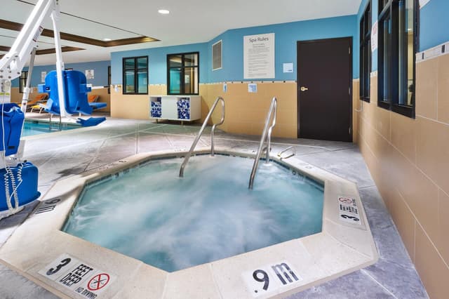 Shared indoor hot tub