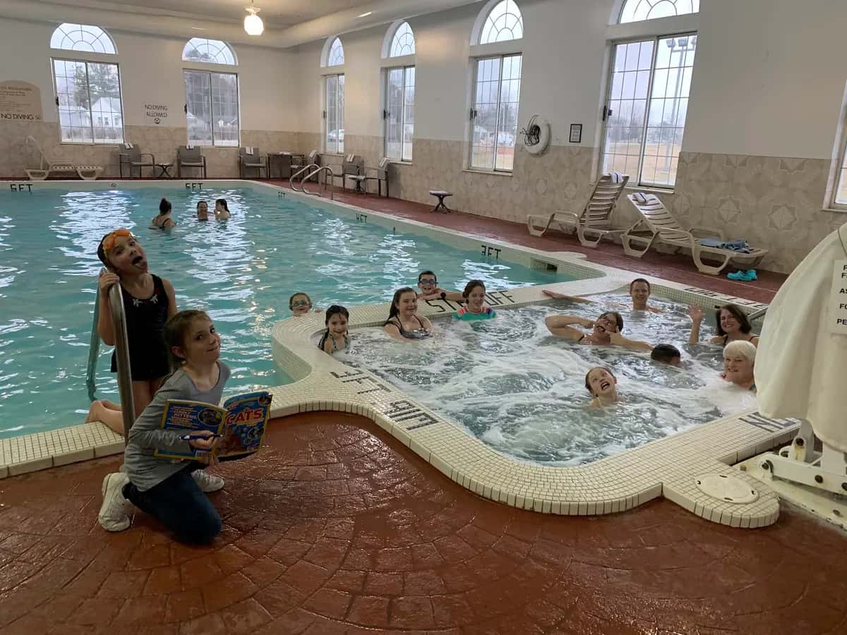 Shared indoor hot tub at Holiday Inn Express Birch Run (Frankenmuth Area), an IHG hotel