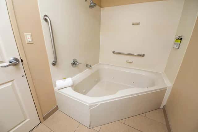 Private in-room hot tub