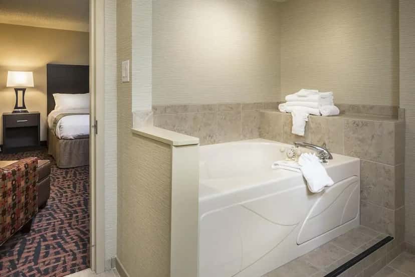 In-room hot tub at Holiday Inn Wichita East I-35, an IHG Hotel in Wichita, KS