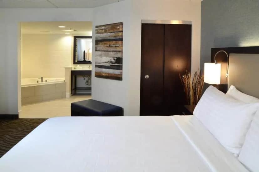 Private in-room jacuzzi tub in the One-Bedroom Suite with Jetted Tub at Holiday Inn Youngstown-south (boardman) By IHG