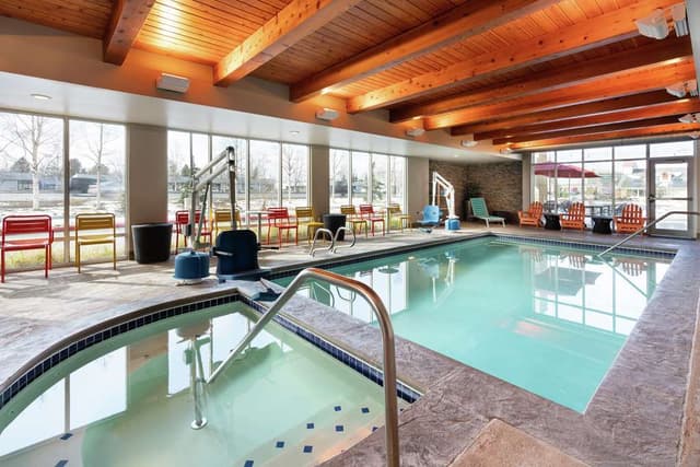 Shared indoor hot tub