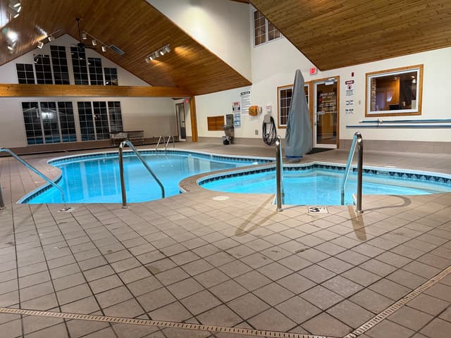 Shared indoor hot tub