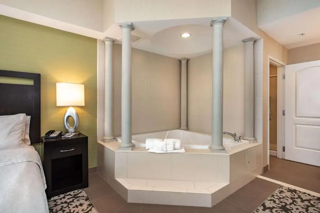 Private in-room jacuzzi tub in the Two-Bedroom Suite with Hot Tub at Homewood Suites by Hilton Oxnard/Camarillo