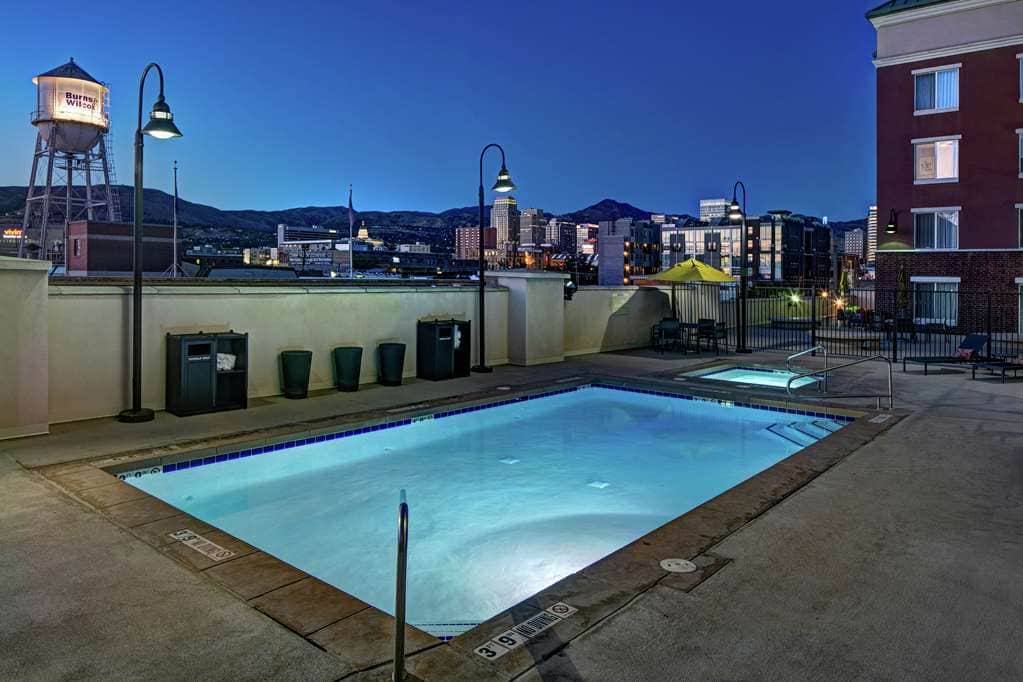 Shared outdoor hot tub at Homewood Suites By Hilton Salt Lake City-downtown
