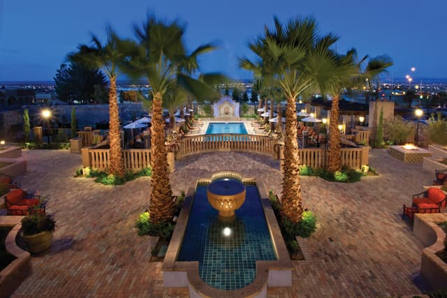 Shared outdoor hot tub