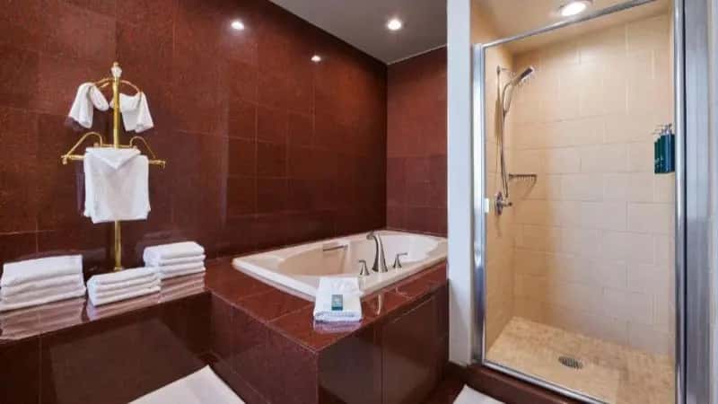 In-room hot tub at Hotel Fera Anaheim, A Doubletree By Hilton in Orange, CA