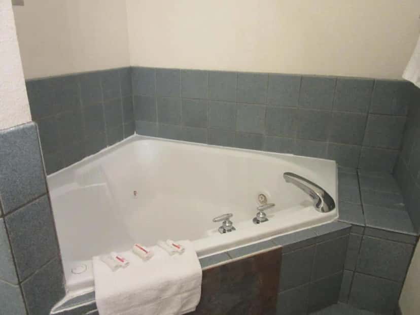 In-room hot tub at Howard Johnson by Wyndham Wichita Airport in Wichita, KS