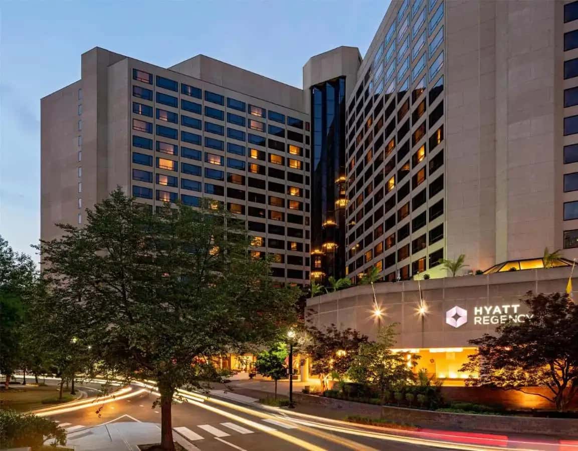 In-room hot tub at Hyatt Regency Crystal City at Reagan National Airport in Arlington, VA