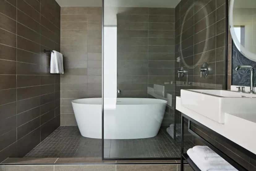 Deep soaking tub at Kimpton Sawyer Hotel by IHG in Elk Grove, CA