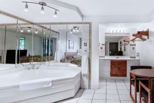 Private in-room hot tub