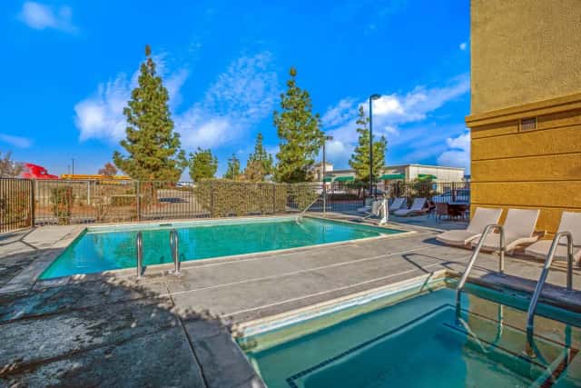 Shared outdoor hot tub