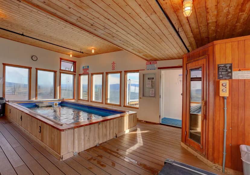 Shared indoor hot tub at Land's End Resort