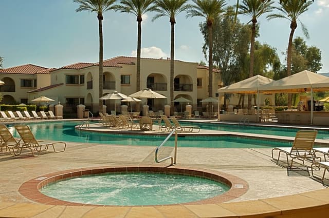 Shared outdoor hot tub