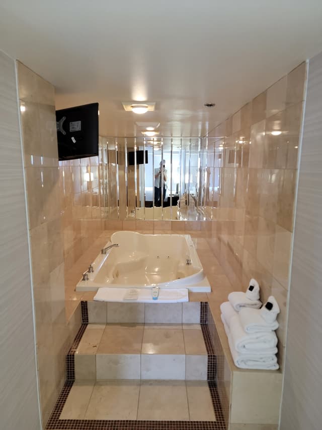 Private in-room hot tub