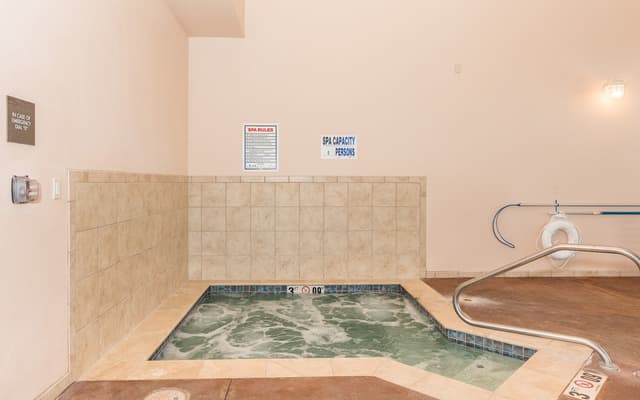 Shared indoor hot tub