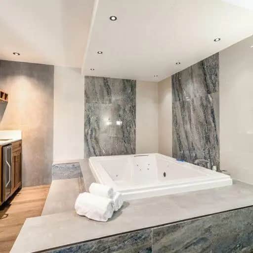 Private in-room jacuzzi in the King Suite with Spa Bath at MainStay Suites Moreno Valley Near March Air Reserve Base