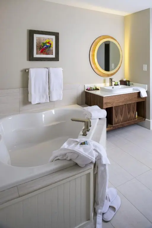 Private in-room jacuzzi tub in the River King Whirlpool at Margaritaville Island Hotel