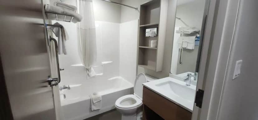 Deep soaking bathtub at Microtel Inn and Suites by Wyndham Lubbock