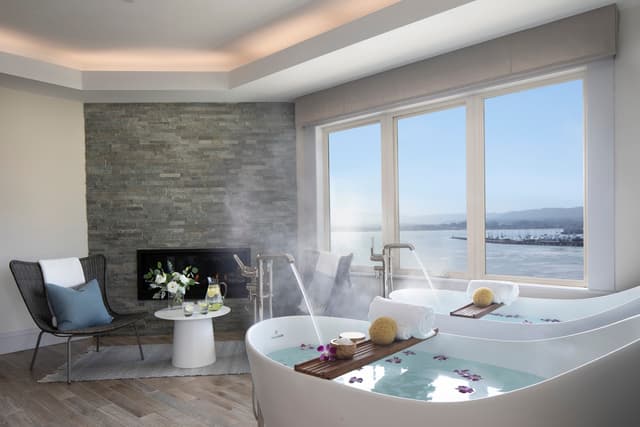 Private in-room hot tub