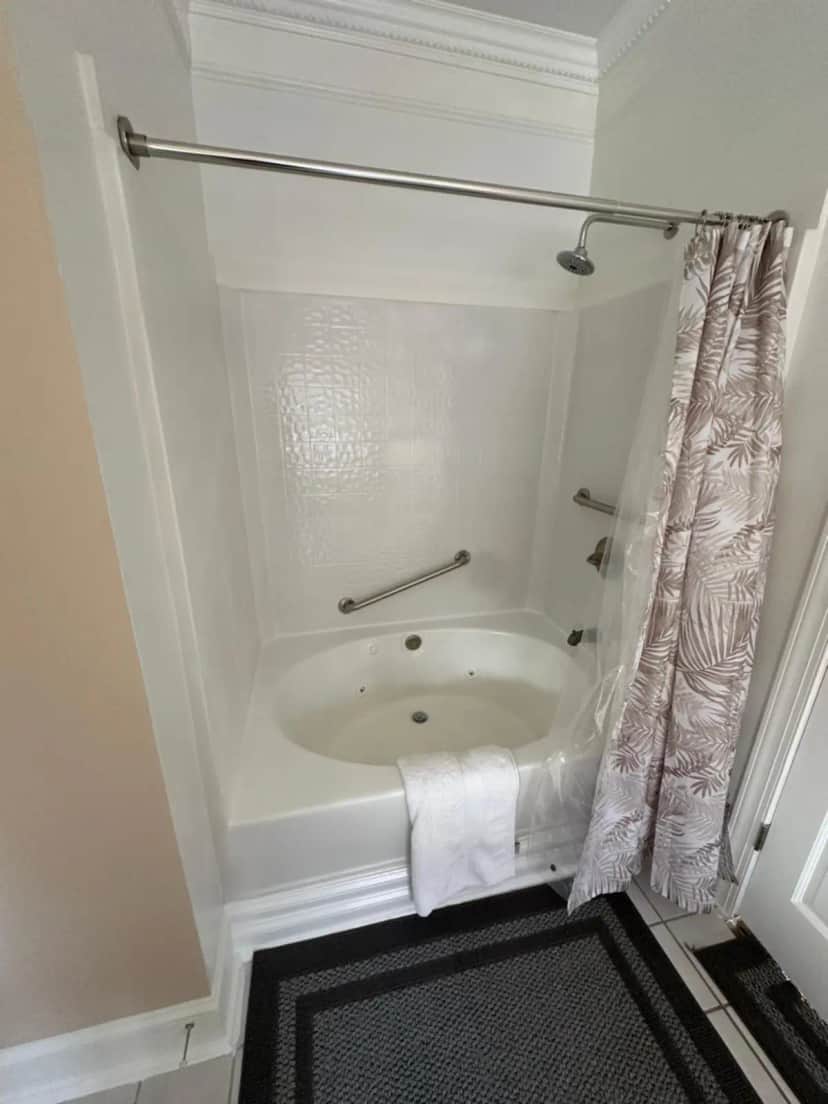Private in-room jacuzzi tub in the Double Room with Spa Bath at MooreField Suites Greensboro East
