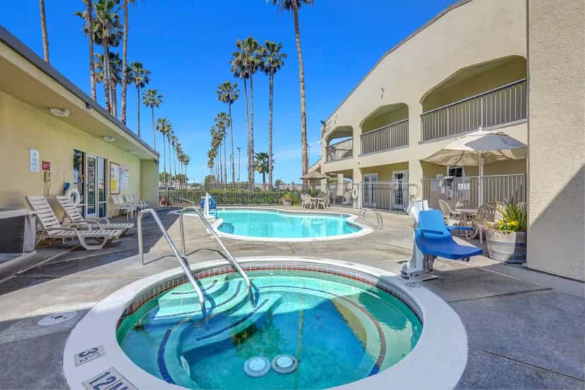 In-room hot tub at Motel 6 Lodi in Lodi, CA