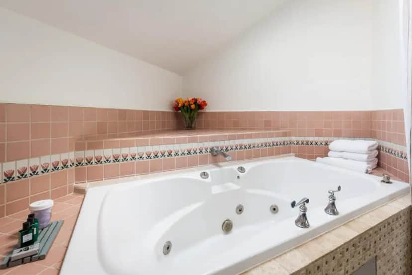 Private in-room jacuzzi tub in the Nantucket at Nantucket Whale Inn, Half Moon Bay