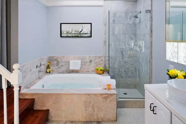 Private in-room hot tub