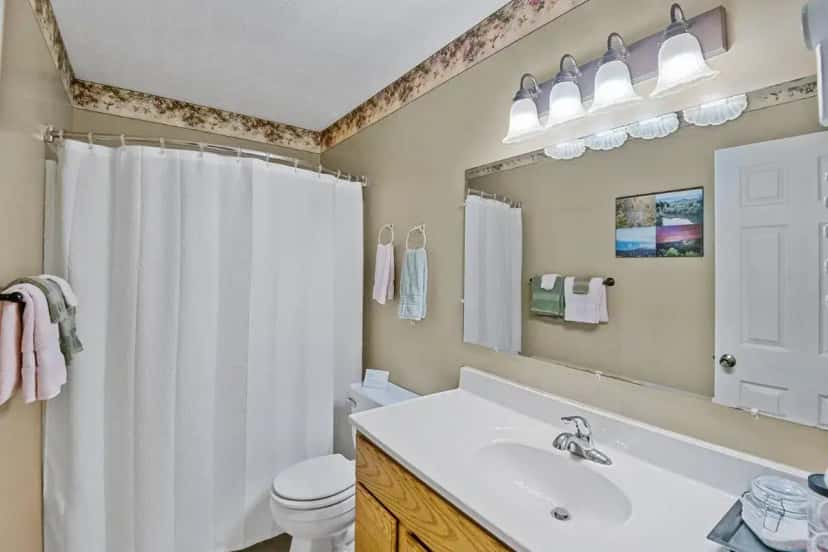 In-room jacuzzi tub at Nolichuckey Bluffs Bed & Breakfast Cabins in Greeneville, TN