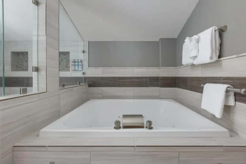 In-room hot tub at Ocean House Newport Oregon in Newport, OR