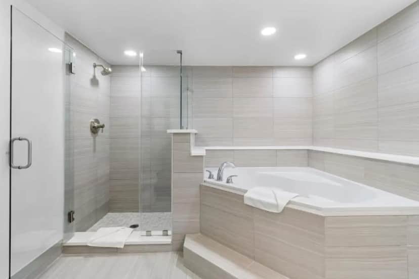 Private in-room jacuzzi tub in the Suite with Spa Bath at Ocean Reef Resort