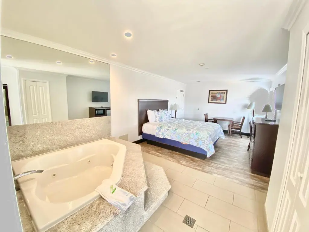 Private in-room jacuzzi tub in the Premier Room with Spa Bath and Sea View- Adults Only at Ocean Surf Inn & Suites