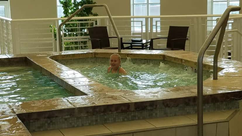 Shared indoor hot tub at Omni Providence Hotel in Providence, RI
