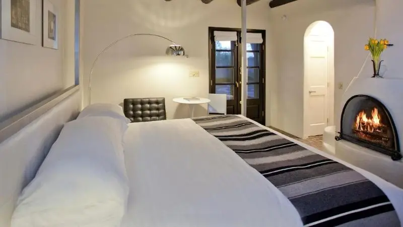 In-room hot tub at Palacio de Marquesa in Taos, NM
