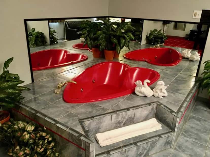 Shared indoor hot tub at Patuxent Inn Motel in La Plata, MD