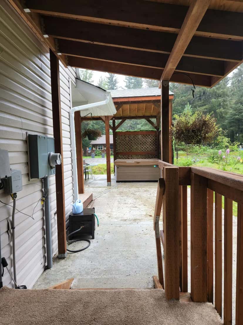 In-room hot tub at Pearson’s Pond Luxury Suites and Vacation Rentals in Juneau, AK
