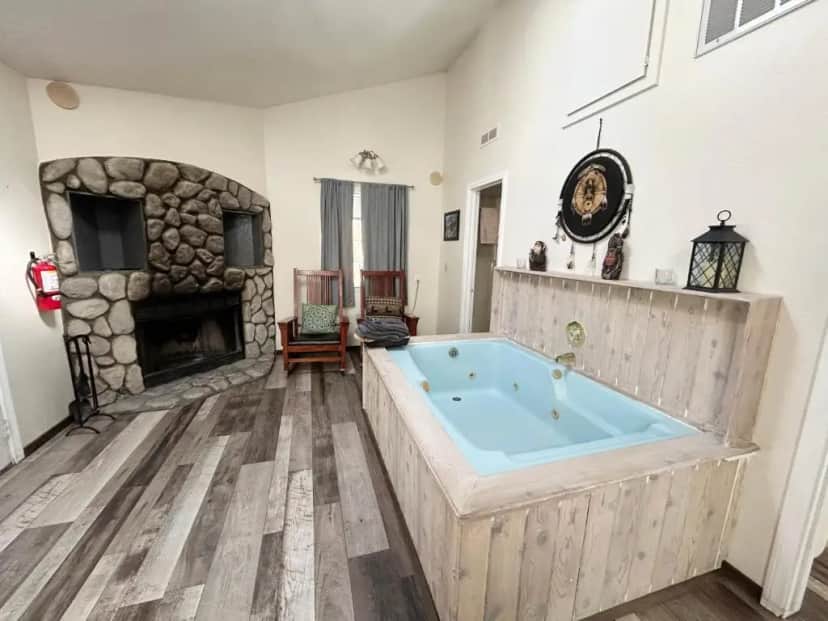 Private in-room jacuzzi in the Family Room with Bath at Pine Knot Guest Ranch